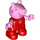 LEGO Peppa Pig s Červená Horní a Květina Figurka Duplo