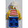 LEGO Pirates Chess Set Pirate s Red a White Striped Shirt s White Bandana a Modrá Nohy Minifigurka