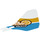 LEGO Plastický ocasní plocha (Fin) for Flying Helicopter s &#039;ViTA RUSH racing&#039; a oranžový (69846)