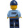 LEGO Policejní důstojník (Strniště, Dark Modrá Víčko) Minifigurka