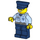 LEGO Policejní důstojník s Brýle a Knír Minifigurka