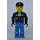 LEGO Policeman s Black Víčko s stříbrný Star Minifigurka
