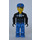 LEGO Policista s Modrá Víčko s stříbrný Hvězda Minifigurka