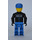 LEGO Policista s Modrá Víčko s stříbrný Hvězda Minifigurka