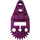 LEGO Purple Ozubené kolo Polovina s nosník 2 (32166)