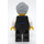 LEGO Receptionist s Černá Waistcoat a Modrá Tie Minifigurka