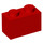 LEGO Red Kostka 1 x 2 se spodní trubkou (3004 / 93792)