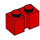 LEGO Red Kostka 1 x 2 s drážkou (4216)