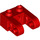 LEGO Red Kostka 1 x 2 s Kolík otvorem a 2 Polovina nosník Postranní Extensions s osa otvorem (49132 / 85943)