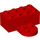 LEGO Red Kostka 2 x 4 Magnet s Deska (35839 / 90754)