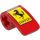 LEGO Červená Zakřivený Panel 2 x 1 x 1 s Ferrari logo (78697 / 89679)