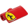 LEGO Červená Curvel Panel 2 x 3 s Ferrari Levý (71682 / 78701)