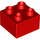 LEGO Red Duplo Kostka 2 x 2 (3437 / 89461)