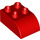 LEGO Red Duplo Kostka 2 x 3 s Zakřivená Rohí část (2302)