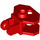 LEGO Red Závěs 1 x 2 Zamykání s Tažná koule Socket (30396 / 51482)
