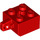LEGO Red Závěs Kostka 2 x 2 Zamykání s 1 Finger Vertikální s otvorem pro nápravu (30389 / 49714)