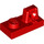 LEGO Red Závěs Deska 1 x 2 Zamykání s Single Finger na Horní (30383 / 53922)