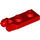 LEGO Red Závěs Deska 1 x 2 s Zamykání Prsty s Groove (44302)