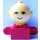 LEGO Červená Homemaker Figure with Yellow Head