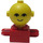 LEGO Červená Homemaker Figure with Yellow Head