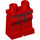 LEGO Red Minifigure Boky a nohy s Dark Red Sash (93755 / 94300)