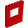 LEGO Red Panel 1 x 6 x 6 s Okno výřezem (15627)