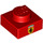 LEGO Red Deska 1 x 1 s Ferrari logo (3024 / 49115)