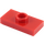LEGO Red Deska 1 x 2 s 1 Stud (bez spodní drážky) (3794)