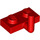 LEGO Red Deska 1 x 2 s Hák (5 mm horizontální rameno) (43876 / 88072)