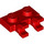 LEGO Red Deska 1 x 2 s Horizontální Clips (ploché přední klipy) (60470)