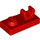 LEGO Red Deska 1 x 2 s Horní Klip bez mezery (44861)