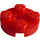 LEGO Red Deska 2 x 2 Kulatá s osa otvorem (s &#039;+&#039; otvorem pro nápravu) (4032)