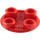 LEGO Red Deska 2 x 2 Kulatá s Zaoblený Dno (2654 / 28558)