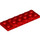 LEGO Red Deska 2 x 6 x 0.7 s 4 Study na Postranní (72132 / 87609)