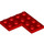 LEGO Red Deska 4 x 4 Roh (2639)