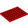 LEGO Red Deska 6 x 8 (3036)
