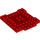 LEGO Red Deska 8 x 8 x 0.7 s Cutouts a Ledge (15624)