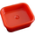 LEGO Červená Rectangle Dish