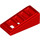 LEGO Red Sklon 1 x 2 x 0.7 (18°) s Mřížka (61409)