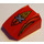 LEGO Red Sklon 1 x 2 x 2 Zakřivený s Island Extreme logo (30602)