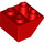LEGO Red Sklon 2 x 2 (45°) Převrácený s plochou distanční vložkou vespod (3660)