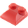 LEGO Red Sklon 2 x 2 Zakřivený se zakřiveným koncem (47457)