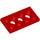 LEGO Red Technic Deska 2 x 4 s dírami (3709)