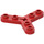LEGO Red Technic Rotor 3 Čepel s 6 Study (32125 / 51138)