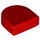 LEGO Red Dlaždice 1 x 1 Polovina Oval (24246 / 35399)