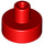 LEGO Red Dlaždice 1 x 1 Kulatá s Hollow Tyčka (20482 / 31561)
