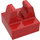 LEGO Red Dlaždice 1 x 1 s klipem (Střed řezu) (93794)