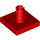 LEGO Red Dlaždice 2 x 2 s Vertikální Kolík (2460 / 49153)