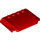 LEGO Red Klín 4 x 6 Zakřivený (52031)