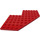 LEGO Red Klín Deska 10 x 10 s výřezem (2401)